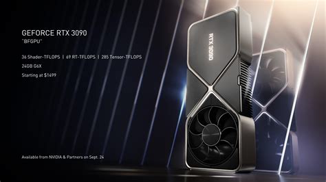 NVIDIA GeForce RTX 3090 24 GB Flagship Officially Unleashed For $1499 US