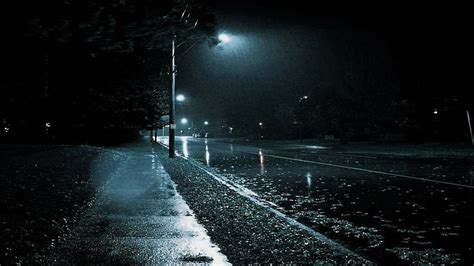 1920x1080px | free download | HD wallpaper: street, street light, night, road, rain, dark ...