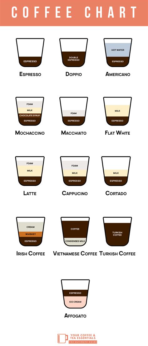 Coffee Types Chart Pdf