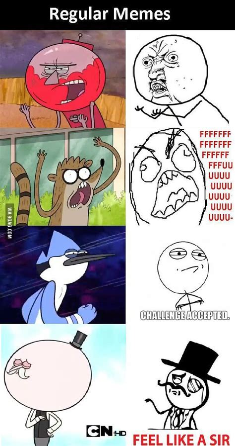 Some Regular Memes. | Regular show memes, Regular show, Cartoon