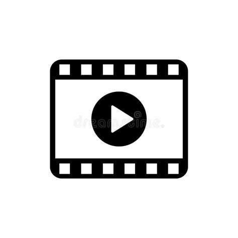 Play Video Icon. Movie Icon. Video Player Symbol Stock Illustration ...