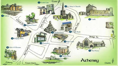 Architectural Walking Tours of Athenry, County Galway, Ireland.