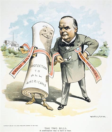 Posterazzi: W Mckinley Cartoon 1896 Namerican Cartoon 1896 By Grant Hamilton Of William Mckinley ...