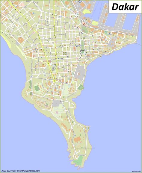 Dakar Map | Senegal | Maps of Dakar