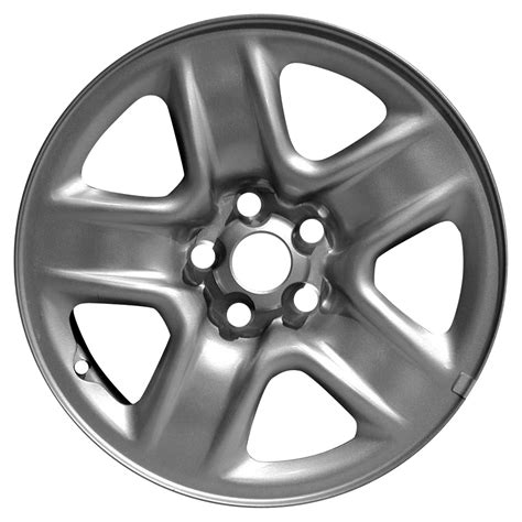 17 X 6.5 New Premium Replacement Steel Wheel Replica, All Painted Silver, Fits 2006-2012 Toyota ...