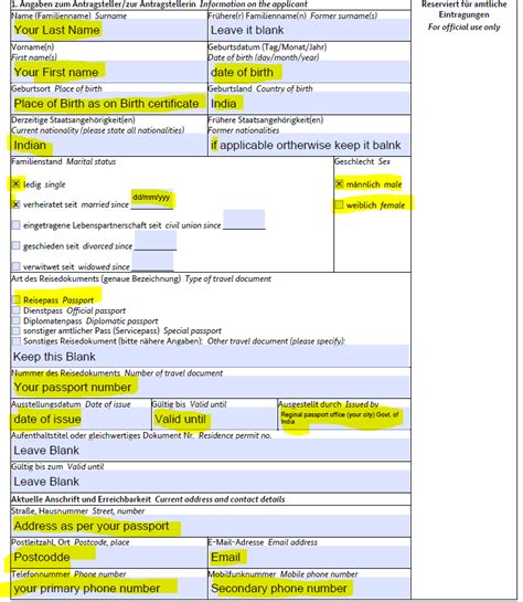 How to fill Germany Visa Application. | by Sachin Ingle | Medium