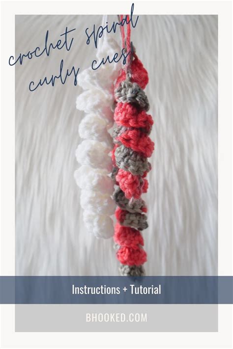 How to Make a Perfect Crochet Curly Cue + Free Pattern | Spiral crochet ...