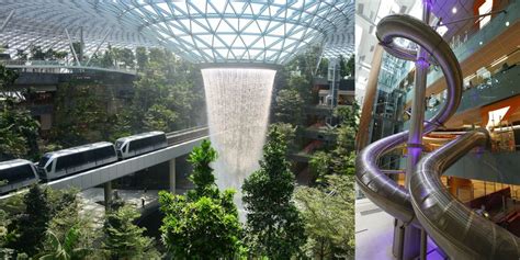 Singapore’s Changi Airport Features a Giant Slide That Takes You to Your Gate