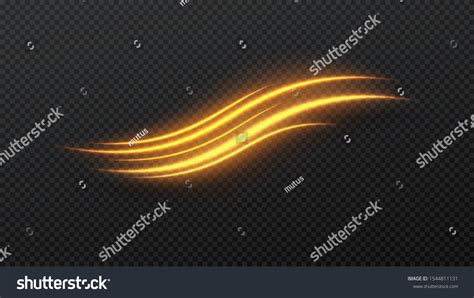 Shimmering Waves Light Effect Isolated On Stock Vector (Royalty Free ...