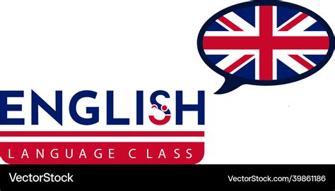 Learning english language class logo language Vector Image