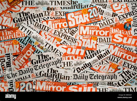 Uk newspaper logos hi-res stock photography and images - Alamy