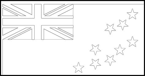 Tuvalu Flag Colouring Page – Flags Web