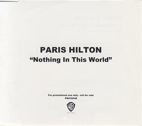 Paris Hilton - Nothing In This World (2006, CD) | Discogs