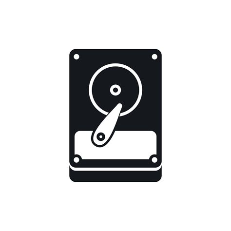 HDD icon, simple style 14430783 Vector Art at Vecteezy