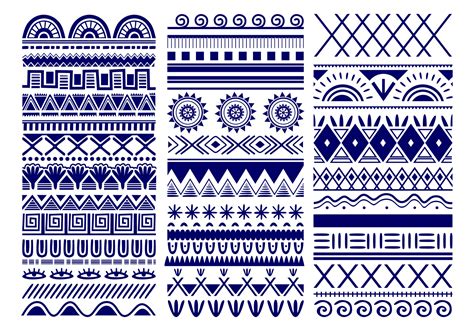 Seamless vector tribal. Vintage ethnic pattern backdrop. Tribal art in ...