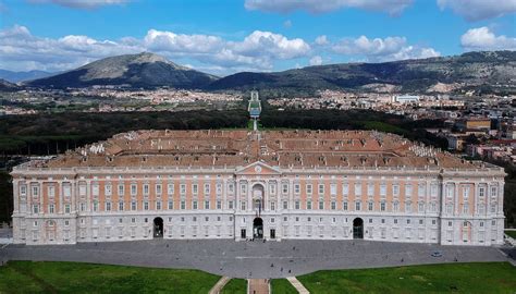 Reggia Di Caserta Campania Italy Caserta Palace Royal Palace Landscape Mountains Sky Wallpaper ...