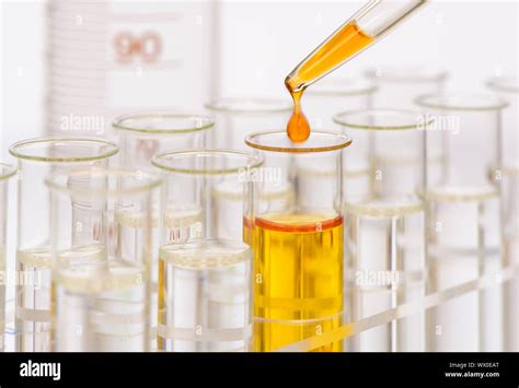 Laboratory experiment with chemistry and biology Stock Photo - Alamy