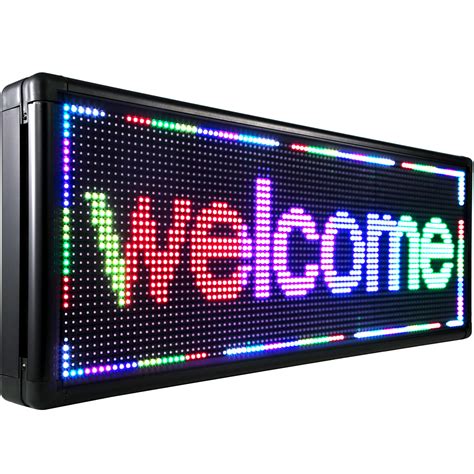VEVOR Led Sign 40 X 15 Digital Sign Full Color Color Indoor With High Resolution P10 Led ...