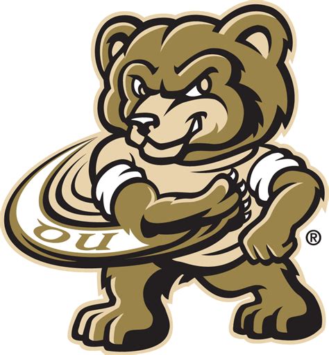 Oakland Golden Grizzlies Mascot Logo - NCAA Division I (n-r) (NCAA n-r ...