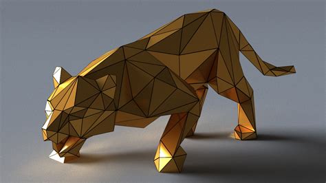 Tiger lowpoly 3D print model Low-poly 3D model 3D Model $10 - .stl .obj .fbx .dxf .3ds .unknown ...