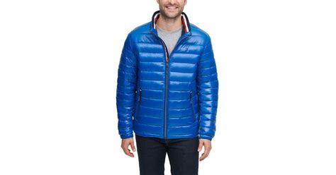 Tommy Hilfiger Synthetic Water Resistant Ultra Loft Down Alternative Puffer Jacket in Blue for ...