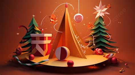 Christmas In The Sun 3d Papercraft Hd Hd Wallpaper Background, 3d ...