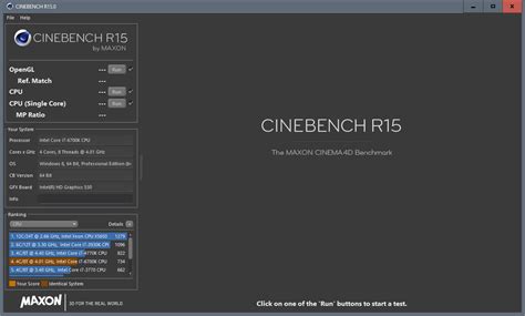 Maxon Cinebench: benchmark software with comparison - gHacks Tech News