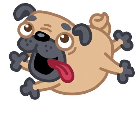 Happy Dog Sticker by Iconka for iOS & Android | GIPHY in 2021 | Dog ...