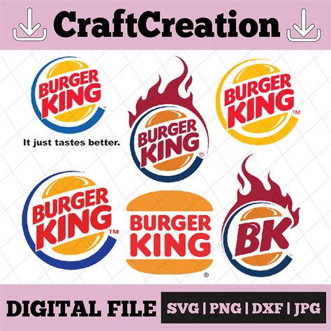 Burger King Logo Bundle SVG, PNG, JPG - Ready To Use, Instan | Inspire ...