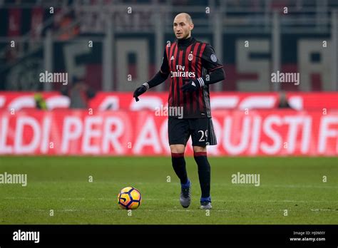 Milan, Italy. 21st Jan, 2017. Gabriel Paletta of AC Milan in action ...