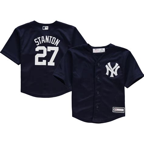 Infant New York Yankees Giancarlo Stanton Navy Replica Player Jersey