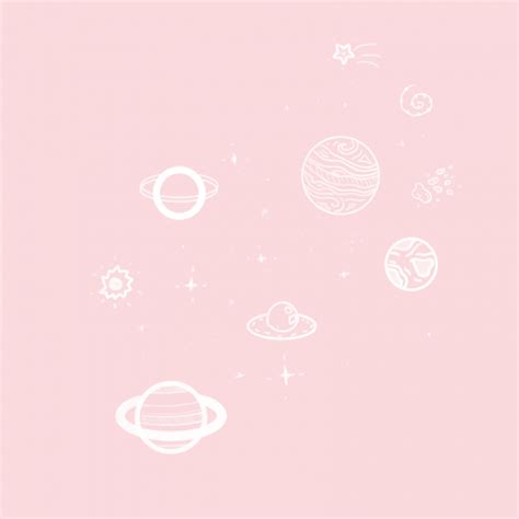 Pastel Pink Star Aesthetic Wallpaper