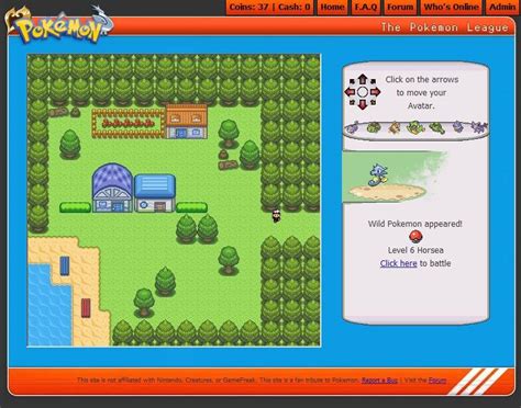 Free Online Pokemon Games: Free Online Pokemon Game - The Pokemon League|Free Pokemon Games ...