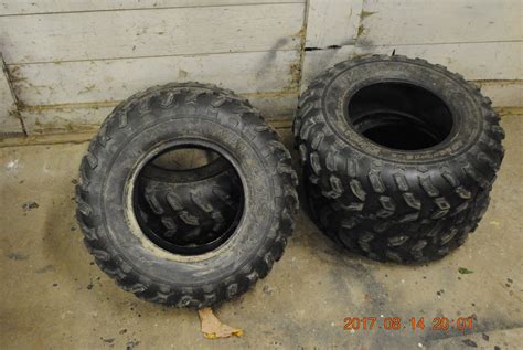 factory take off maxxis atv tires 25/8/12 fronts and 25/10/12 rears ...