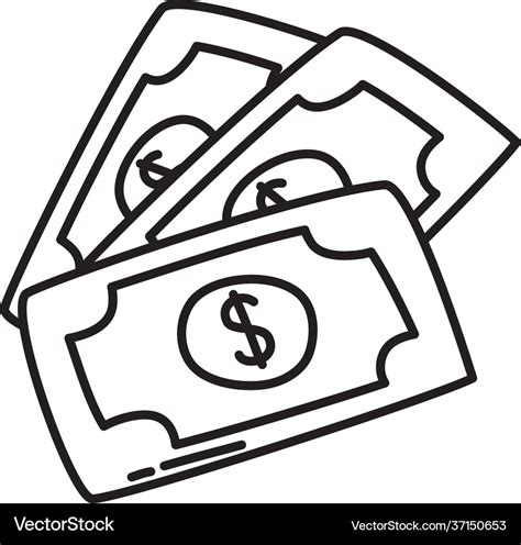 Money bills design Royalty Free Vector Image - VectorStock