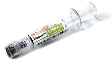 Heparin Injection Sites Diagram