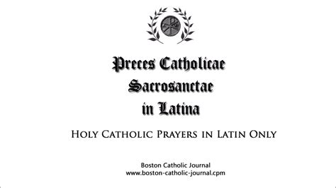 Holy Catholic Prayers in Latin Only - YouTube