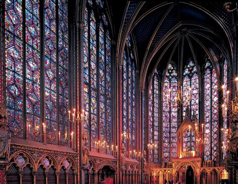 Over 6,400 square feet of stained glass occupy the walls of the chapel ...