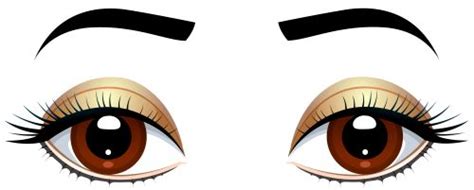 Brown Eyes with Eyebrows PNG Clip Art | Eyes clipart, Cartoon eyes, Clip art