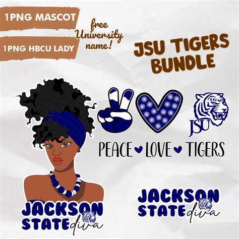 Jackson State | Tigers Mascot, Lady and Name| PNG | Instant Download ...