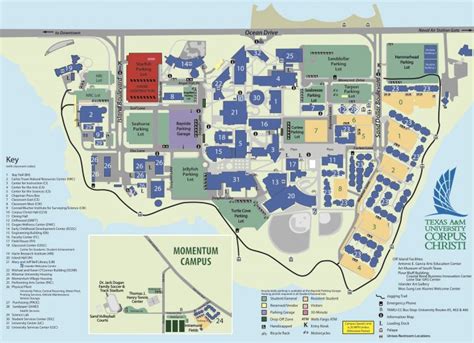 Campus Map Texas A&m University-Corpus Christi - Texas Tech Housing Map ...