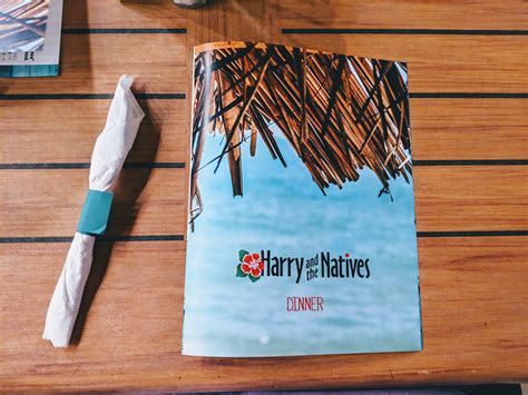 Annie Lynne - Harry and the Natives :: Menu Design