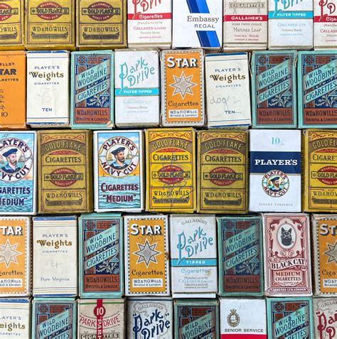 50 Vintage Cigarette packets - IntoVintage.co.uk – Intovintage.co.uk