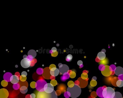 Glittering Lights Background Stock Illustration - Illustration of dark ...