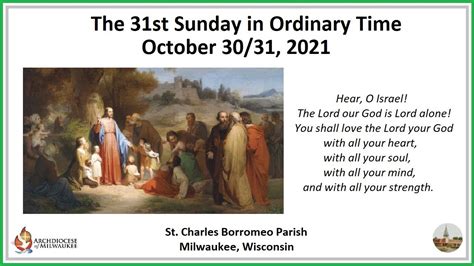 The 31st Sunday in Ordinary Time - YouTube