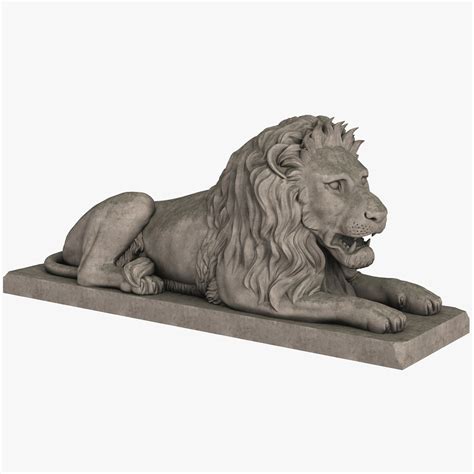 3D Lion Sculpture - TurboSquid 1757688