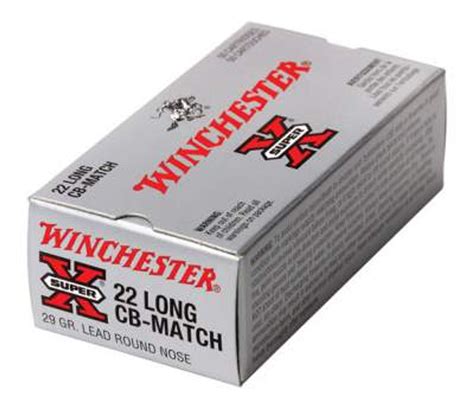 Winchester 22 Long CB-Match Lead Round Nose 29 gr 50 per box