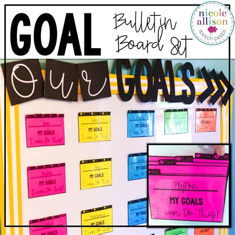 Goal Bulletin Board-Making Goals Visual and Accessible - Speech Peeps