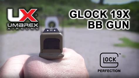 GLOCK 19X BB Gun Air Pistol Features and Shooting : Umarex Airguns - YouTube