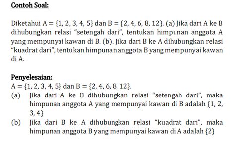 Contoh Soal Fungsi Dan Relasi Kelas 8 Matematika Dasar Psikotes - IMAGESEE